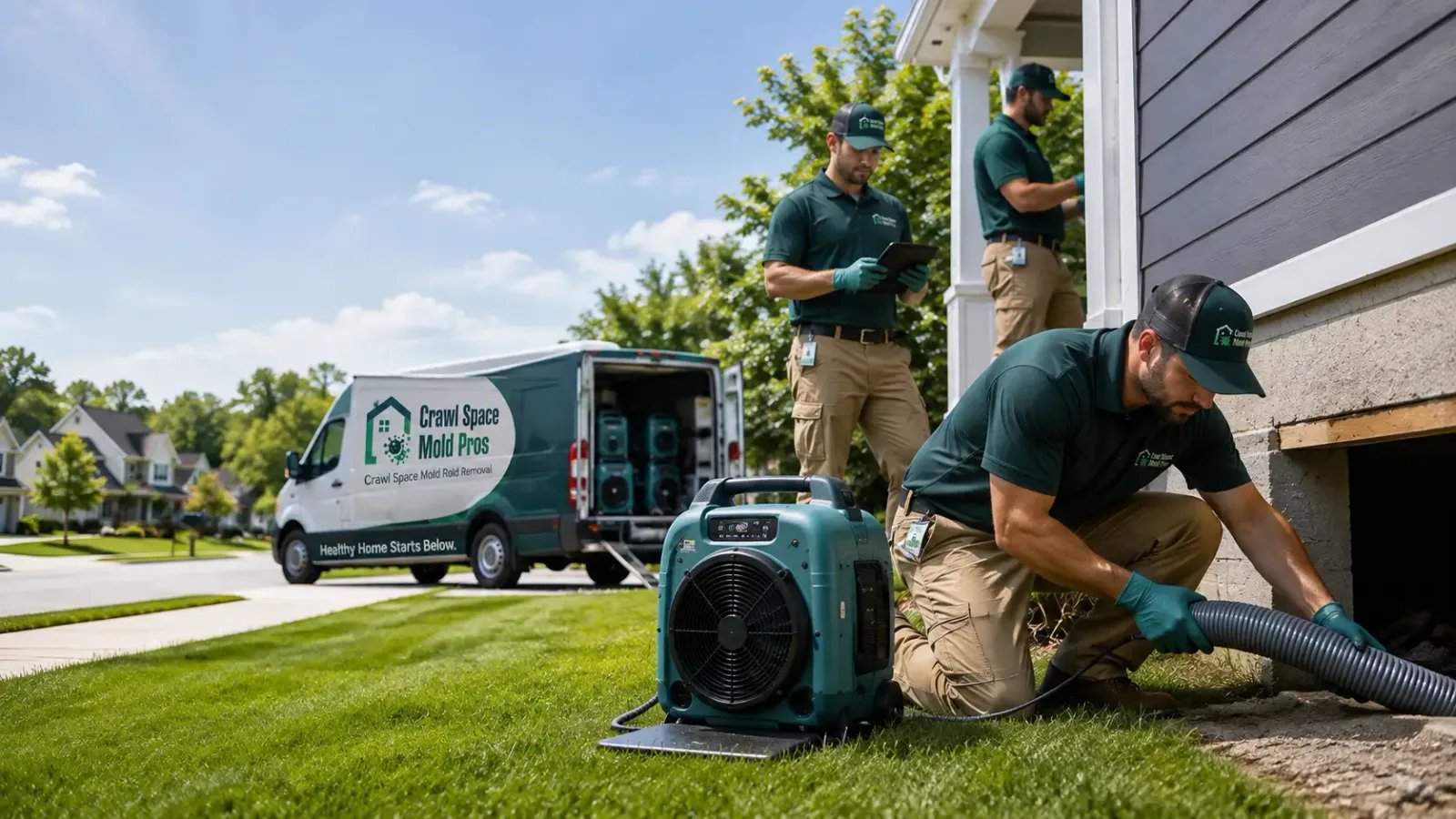 Crawl Space Mold Removal in Mahomet, IL